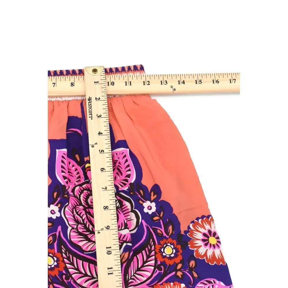Anthropologie Edme' & Esyllte 100% Silk A-Line‎ Skirt Size 4
